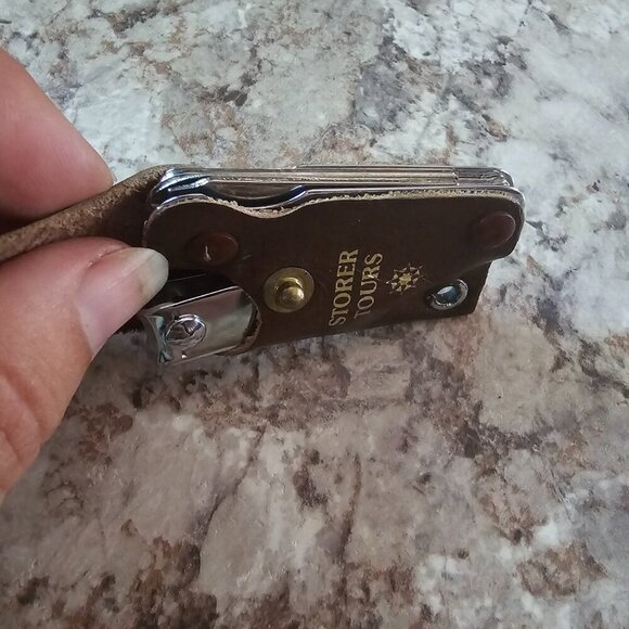 Vintage Storer Tours Travel Manicure Set – USA – With Leather Case Practical - Picture 5 of 8